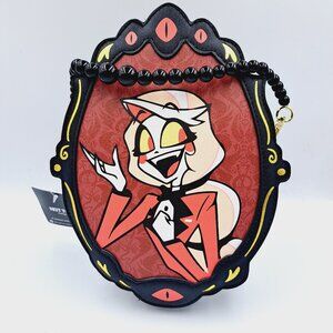 Hazbin Hotel Charlie & Vaggie Filigree Frame Double-Sided Crossbody Bag